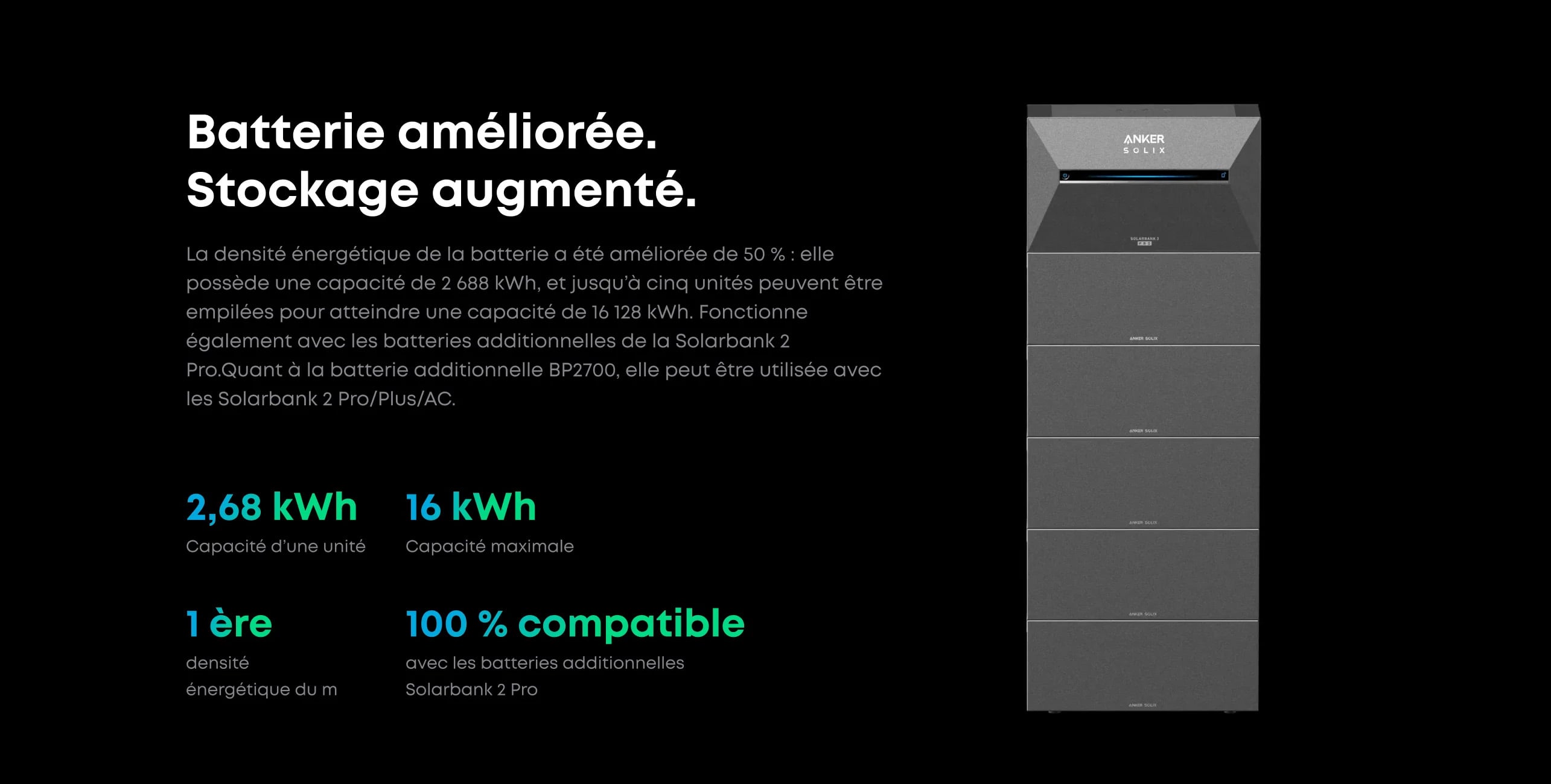 Anker SOLIX BP2700 – Batterie additionnelle