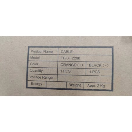 CABLE BATTERIE LITHIUM - TURBO 24V