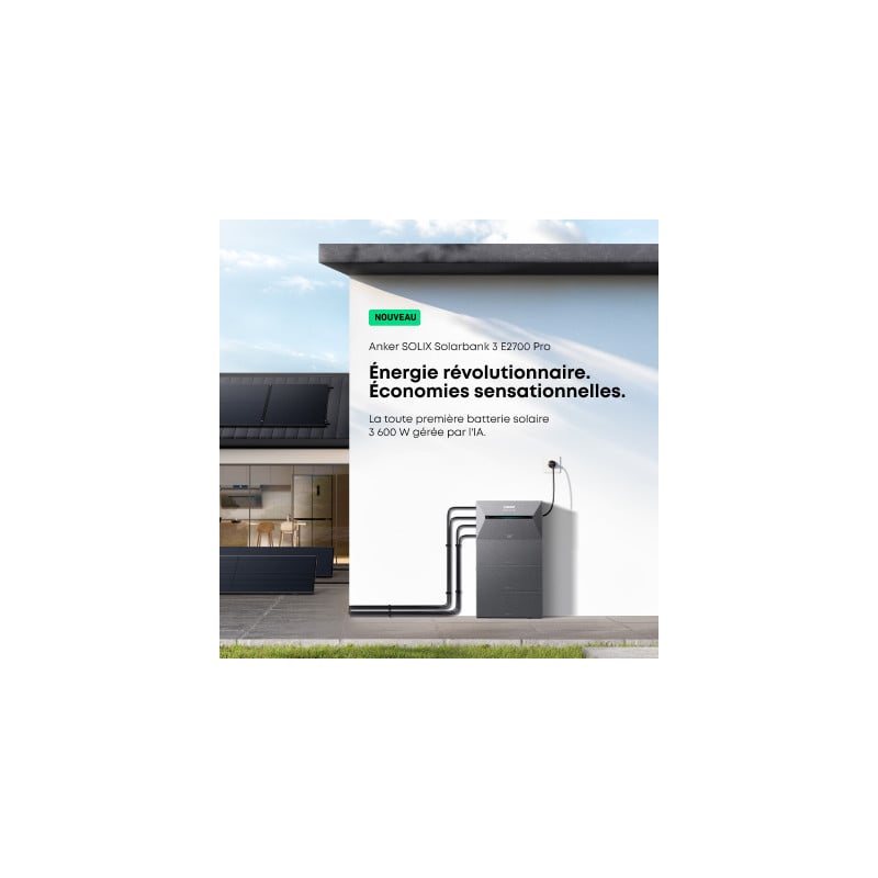 Kit Solarbank 3 PRO + BP2700 + Meter Batterie 5kWh - ANKER