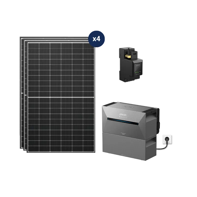 Kit Solaire Plug and Play 2000W SOLARBANK 3 Pro avec batterie 5,4kWh - Anker