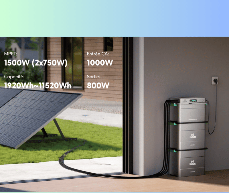 Pack SolarFlow 800 Plus avec AB2000X et 3CT - Zendure