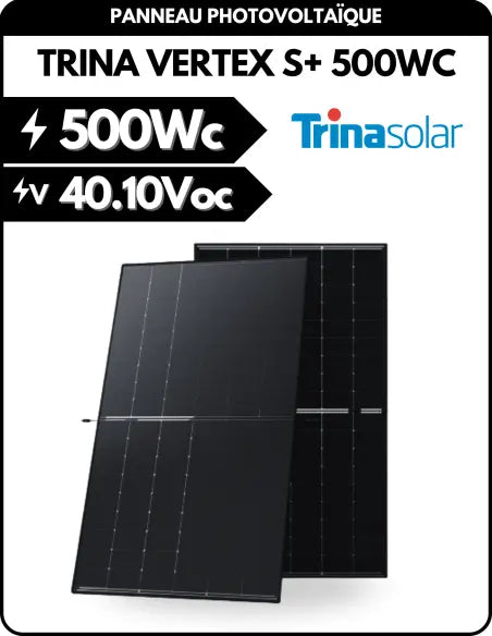 Panneau solaire 500W Trina Solar Vertex S+N-type i-TOPCon 500 Wc Bi-Facial