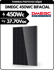Panneau solaire bifacial 450Wc - DMEGC DM450M10RT-B54HBT N-type TOPCon