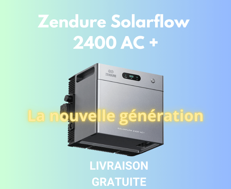 SolarFlow 2400 AC+ Zendure - Batterie Plug And Play 2,4kWh